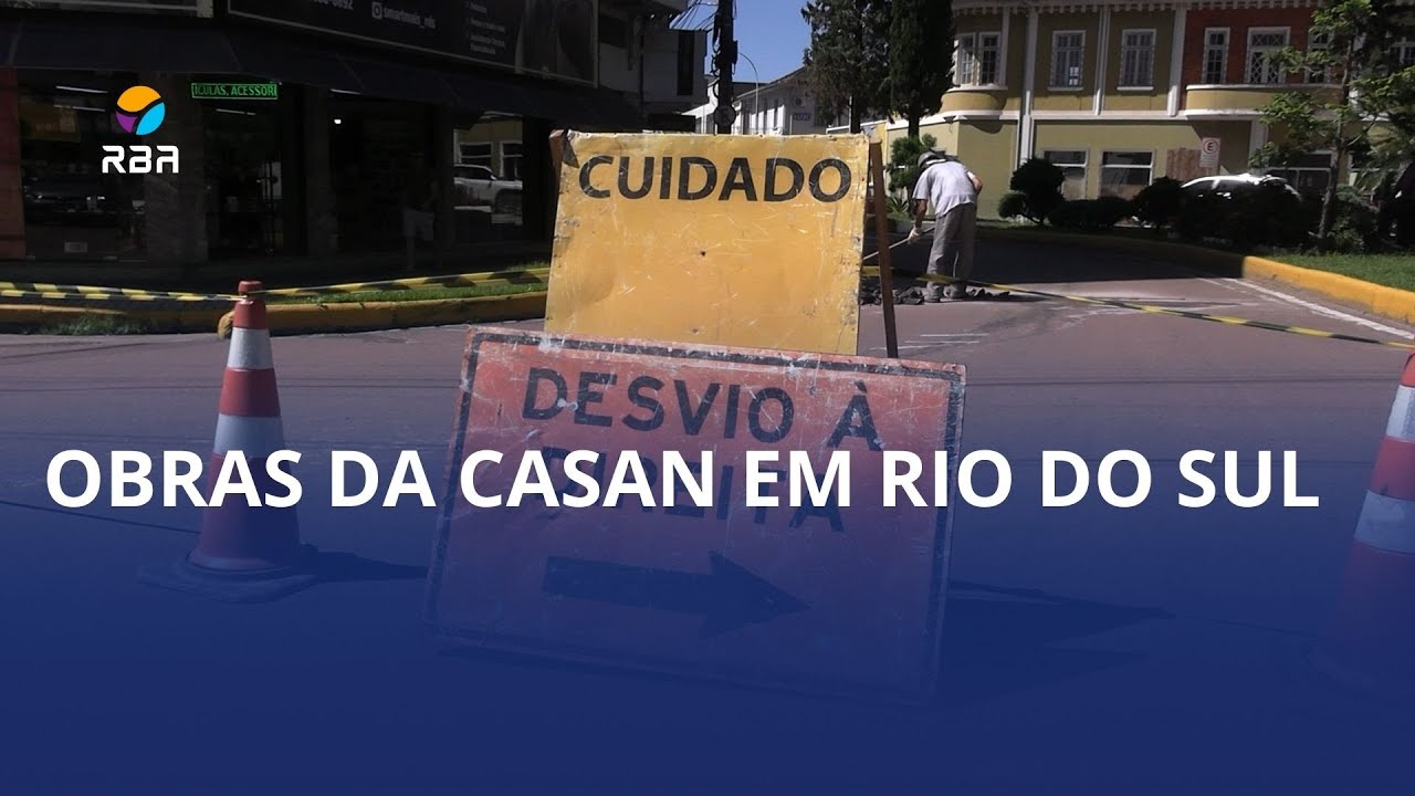 ⚠️ Obras da Casan na rua XV