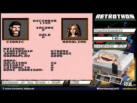 Destaque: RGLtv Retrothon 2019.  Defender of the Crown (Any%).  Yogidamonk