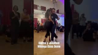 Clarisa Aragón y Jonathan Saavedra | Varon by Lomuto | Milonga Class Demo #clarisayjonathan  #shorts
