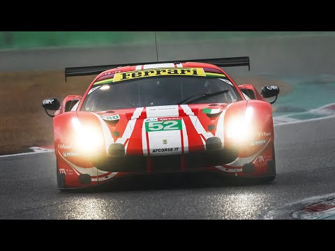Ferrari 488 GTE 2016 & GTE Evo 2018 testing at Monza Circuit!
