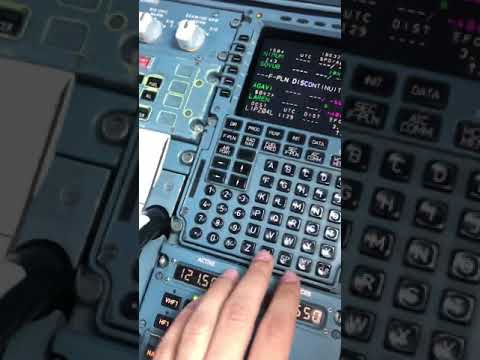 How to insert a PBD (Point/Bearing/Distance) in A320 MCDU