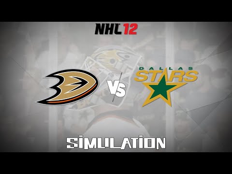 NHL 12 (2011) - Anaheim Ducks vs Dallas Stars [Gameplay Simulation]