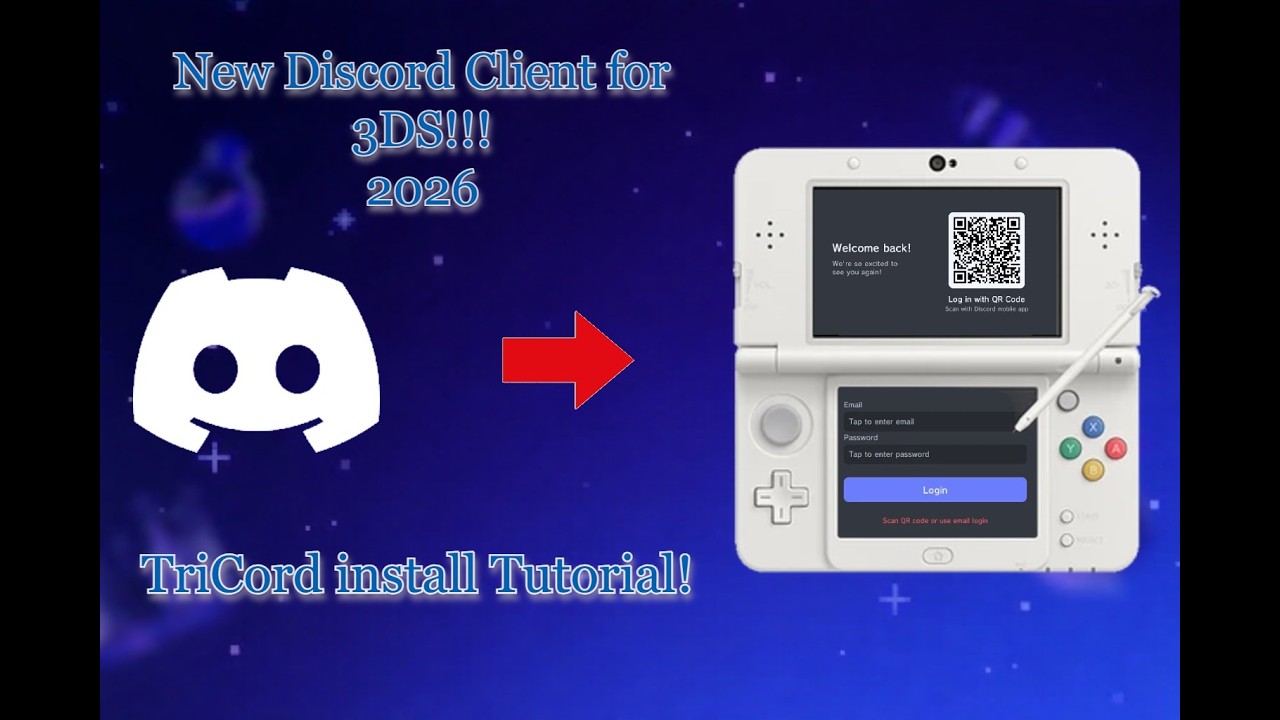 Install TriCord a new Discord Client on your 3DS!
