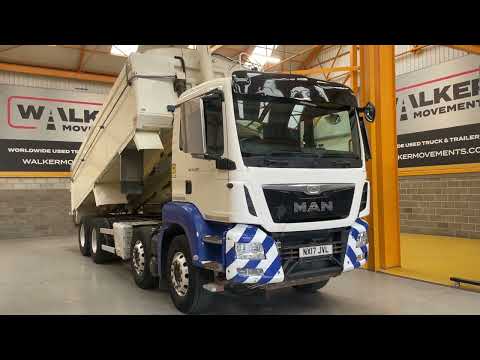 New In Stocklist For Sale: MAN TGS 32.400 *EURO 6* 8X4 ALUMINIUM INSULATED TIPPER – 2017 – NX17 JVL