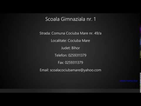 Scoala Gimnaziala nr. 1 Cociuba Mare