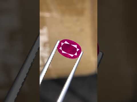 Natural Afghanistan Ruby Weight: 2.31 carats Dimension: 9*6.2.3.9mmClarity: slightly inclusion