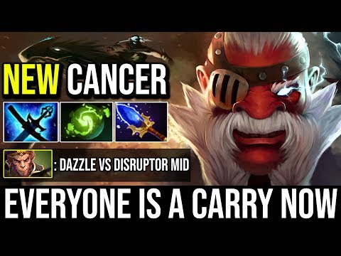 Epic WTF Carry Mid Disruptor Vs Cancer Dazzle - Everyone is a Carry Now 7.20b Update By Waga Dota 2
