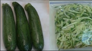 How to Freeze Zucchini No Blanching ~ Noreen's Garden