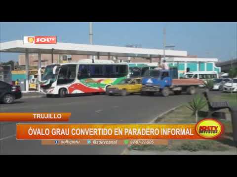 Trujillo: óvalo Grau convertido en paradero informal
