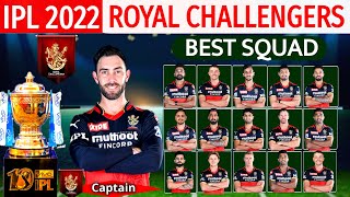 IPL 2022 | Royal Challengers Bangalore Best Squad | RCB Best Squad IPL 2022 | IPL 2022 RCB Squad |