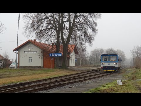 Vlaky na trati 223 Olbramovice - Sedlčany 7.2.2021