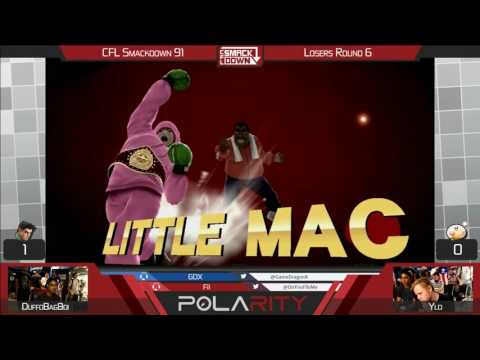 CFL Smackdown 91 WiiU - DuffoBagBoi (Little Mac) vs YLD (Olimar) - Losers R6