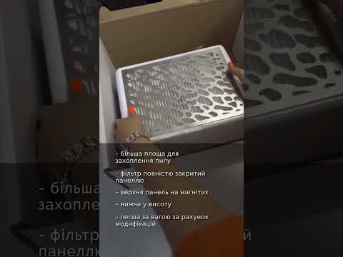 Настольная вытяжка для маникюра с фильтром Air Max Panther белая silver - фото 4 - id-p1490019421