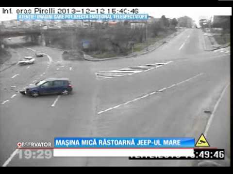 Accident spectaculos în Slatina!