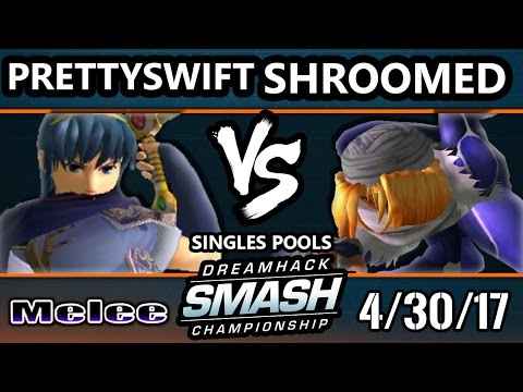 DHA 2017 SSBM - PrettySwift17 (Marth) Vs. IMT | Shroomed (Sheik) - Smash Melee