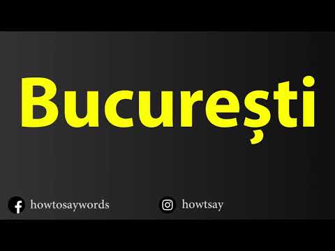 How To Pronounce Bucuresti