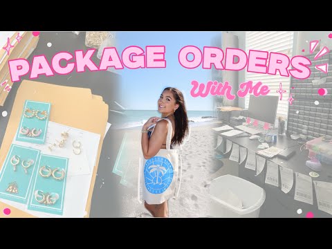 Package orders with me | VIRAL TIKTOK JEWELRY BUSINESS | BOARDWALK BEADS