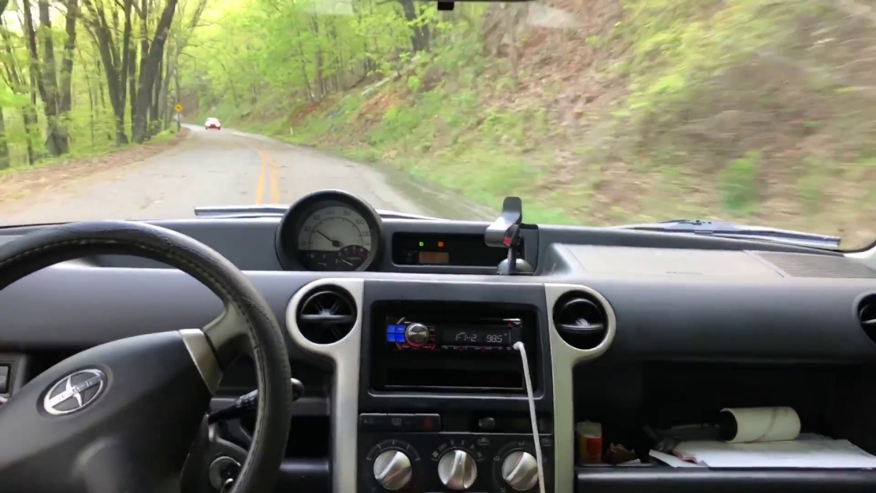 2005 Scion XB test drive up the mountain