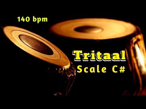 Tabla | Tritaal | 140 bpm | Scale C# | With Tanpura [Pa Sa] | HD Quality Sound | Tabla Online