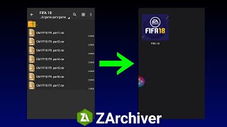 How to Extract Multiple RAR Files into one on Android ZArchiver