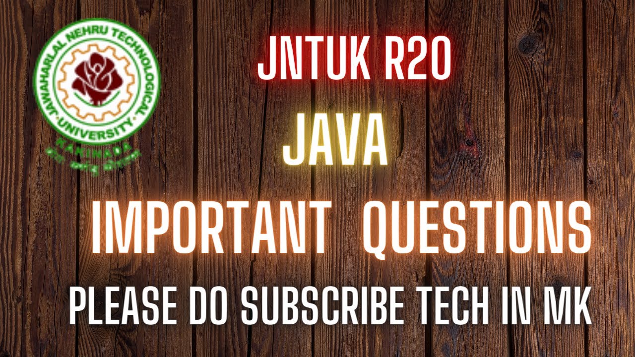 jntuk r20 java programming important questions
