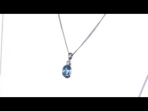 Spicey Blue Necklace - 6155SILCZ/BT