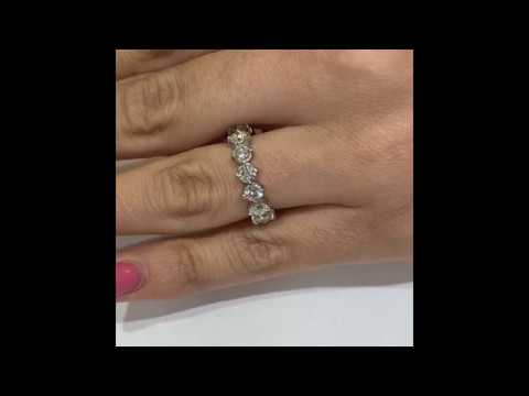 2.90 ct Round Diamond Compass Set Wedding Band