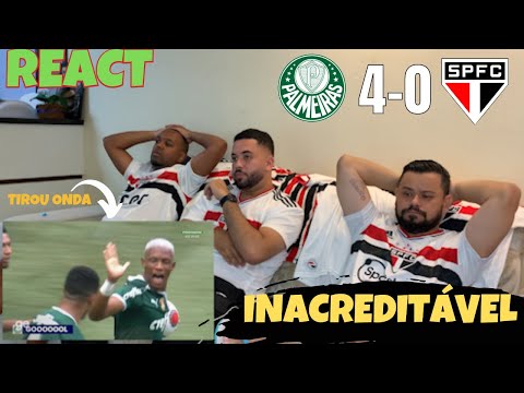 REACT PALMEIRAS 4X0 SÃO PAULO - HUMILHAÇÃO E TÍTULO PARA O RIVAL