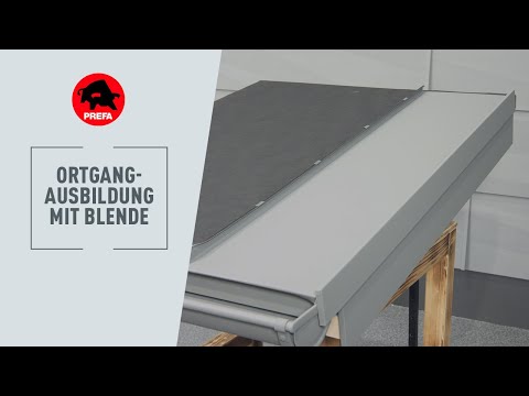 PREFA Schulungsvideo | 1.1.11.1 Ortgangausbildung mit Blende