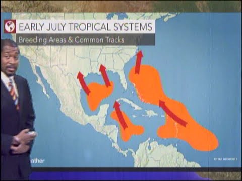 Caribbean Travel Weather  - Tuesday July 4th, 2017