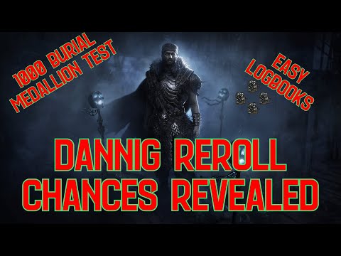 [PoE 3.20] 1000 Burial Medallion Reroll Test! Dannig Chances REVEALED!