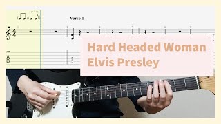 Elvis Presley - Hard Headed Woman Guitar Cover With Tab