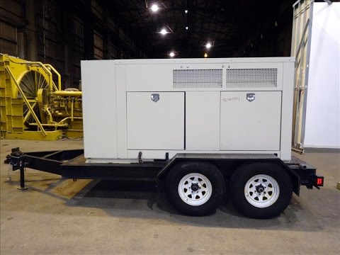 Used- Kohler 90 kW standby natural gas portable / trailered generator set - stock # 46780001