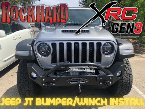 Install a Rock Hard 4x4 JT Gladiator bumper and 12k winch.