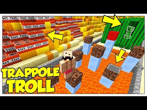 SOPRAVVIVERE A TUTTE LE TRAPPOLE TROLL! IL PERCORSO IMPOSSIBILE! - Minecraft ITA
