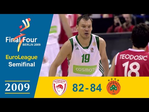 🏀 Olympiakos vs Panathinaikos: 82-84 (Highlights) | 2009 EuroLeague Final Four Semifinals (FHD)
