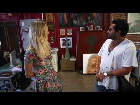 Retna.. A rare look inside the artist Los Angeles Art studio..LoveWestCoast.com