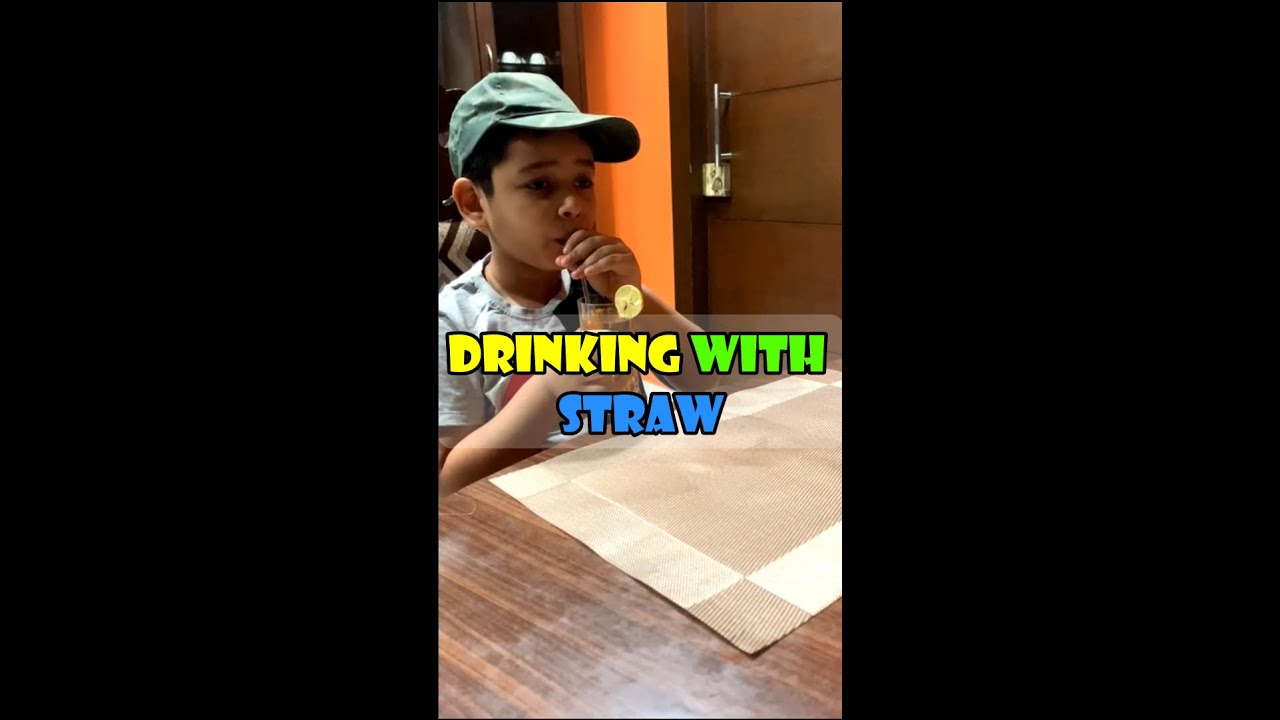 Drinking Using Straw #shorts