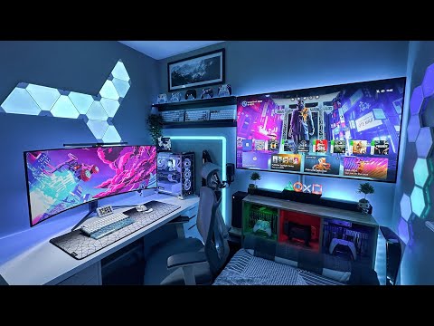 Gaming Setup / Room Tour! - 2023 - Ultimate Small Room Setup!