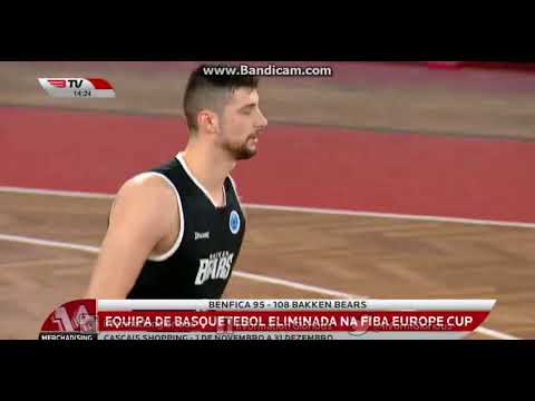 Basquetebol, 5ª jornada da FIBA Europe Cup: SL Benfica 95-108 Bakken Bears