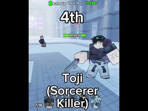 Sorcerer tower defence special grade units ranked. #roblox #jujustsukaisen #gojo #sukuna