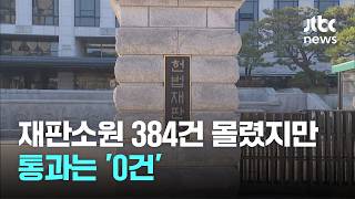 재판소원 도입 한 달 사이 384건 쇄도…통과는 '0건' / JTBC News