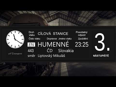 Announcement #23 | EN 443 Slovakia | Pardubice hl.n. + INISS | CZ+EN