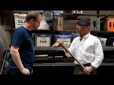 , title : 'Jamie Hyneman On Welding in His Workshop'