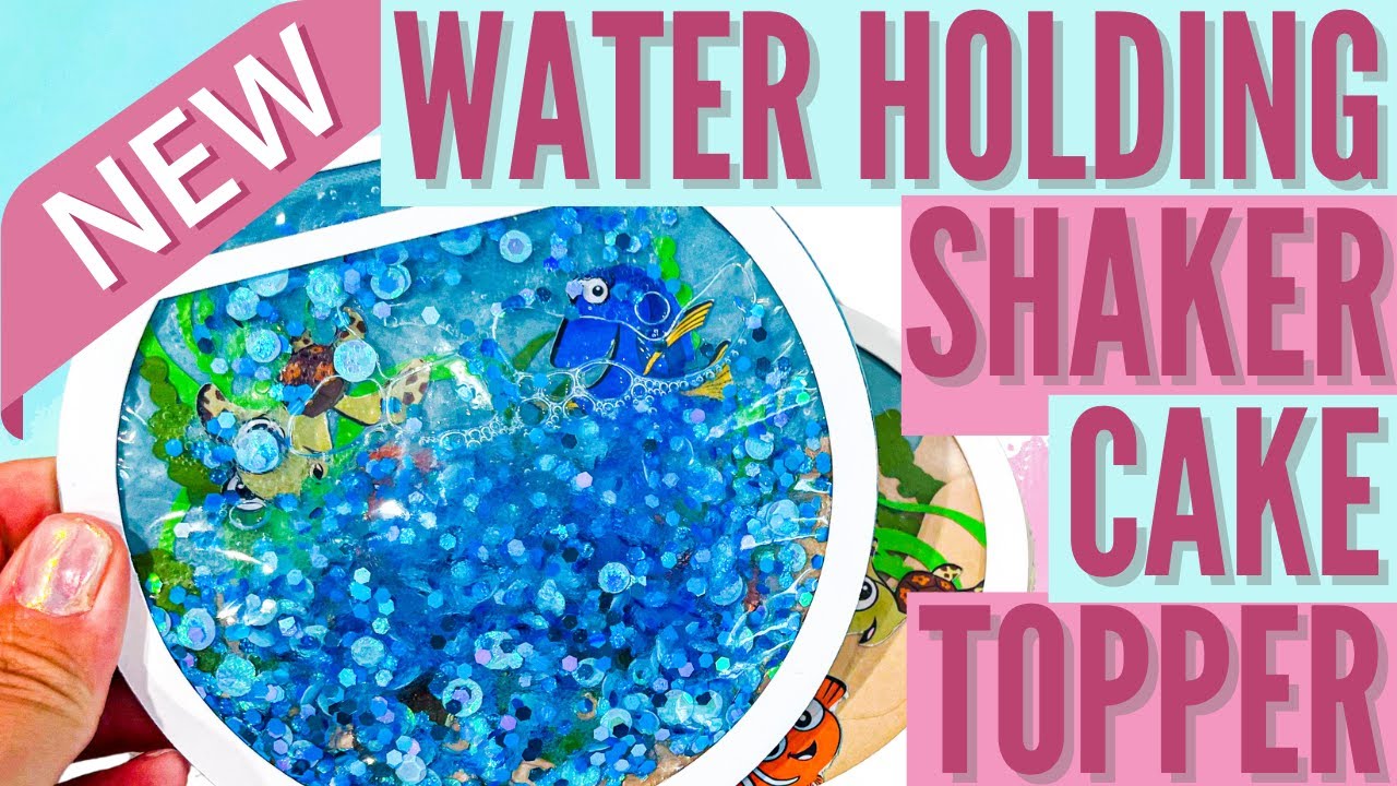 A New Water Shaker Cake Topper Technique - So Easy Any One Cake Make This!