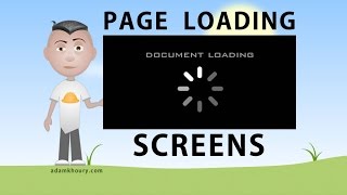 Page Loading Screen Document Preloader Tutorial JavaScript CSS HTML