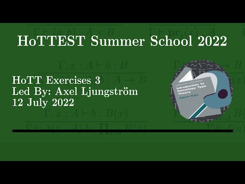 HoTT Problem Session 3: Identity types (Axel) -- HoTTEST Summer School 2022