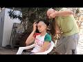 Long Haired Woman Shaved Bald Leaving Piles Of Her Hair On The Floor HD Slow Mo Remaster And Edit