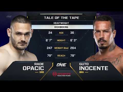 Rade Opacic vs. Guto Inocente | ONE Championship Full Fight