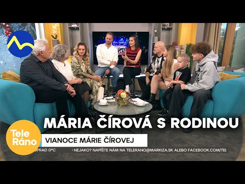 Vianočné obdobie s Máriou Čírovou - prišla s celou rodinou | Teleráno